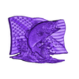 fish us flag cnc model.stl American Bass Fishing cnc model