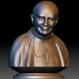 Pope John Paul II portrait 3d model printable.jpg Pope John Paul II portrait 3d model STL file printable