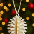 1.png Pine Cone Ornaments  | Christmas Tree Decorations Set | Festive Holiday Decor STL |