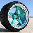work-t5r-2p-flat-v23.png Work Emotion T5R 2p with Advan yokohama tires