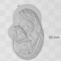 virgen_Maria_y_niño.jpg Archivo STL gratis Virgen María 2 (Reparado)・Modelo imprimible en 3D para descargar