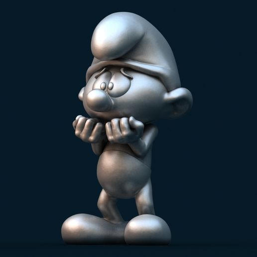 01.jpg Scaredy Smurf pose 1/ Scaredy Smurf in pose 2