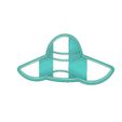 Beach-Hat-3-Cookie-Cutter.jpg BEACH HAT COOKIE CUTTER, BEACH COOKIE CUTTER, SUMMER COOKIE CUTTER