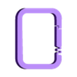 014-square-carabiner-type2.stl Carabiner square shaped