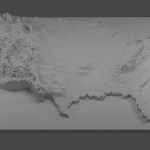 Us Elevation Map 3d Stl-Datei United States Elevation Map・3D-Druckbare Vorlage Zum  Herunterladen・Cults