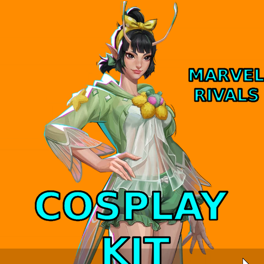 Cosplay Mantis morning dew, costume Marvel Rivals Full armor and weapon Shield HELMET  BOW ARROW Gun Visor Shotgun Spear, trident, Saber Cosplay Kit , kitbash ALl in one