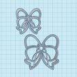 moños.png cookie cutter bows