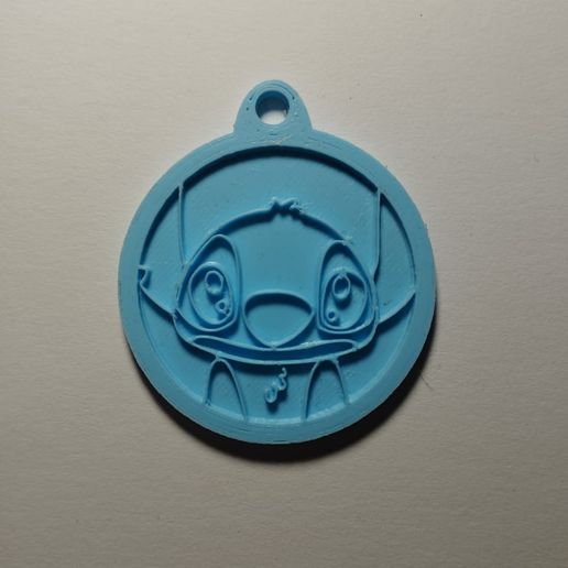 Stich keychain 3D model
