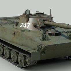 q5b1vllp.jpg STL-Datei PT 76 USSR PANZER / ПТ 76 СССР ТАНК・3D-Drucker-Vorlage zum herunterladen