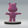 2.png Pink Bear 3D Printable Model