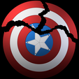 Black-Backround-Broke-Shield.png Captain America Broken Endgame Shield
