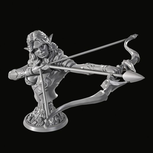 Wood Elf Archer Bust