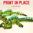 basilisco-upload.jpg Réptil Basilisco - Modelo Articulado para Impressão no Local para Impressão 3D