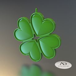 Trèfle-4-feuilles-bijou-1.jpg Saint Patrick lucky charm pendant - Saint Patrick lucky charm pendant