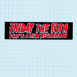 FRIDAY-THE-13TH-PART-5-Logo-Display-Stand-1cm-by-MANIACMANCAVE3D-1.png 12x FRIDAY THE 13TH Logo Display Stands by MANIACMANCAVE3D