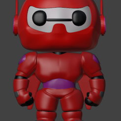 Baymax-Frente.png Archivo STL Baymax Funko・Diseño imprimible en 3D para descargar