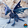 1.png Wraithwing Dragon, Halloween Skeleton Dragon, Flexible Print in Place, Cinderwing3D
