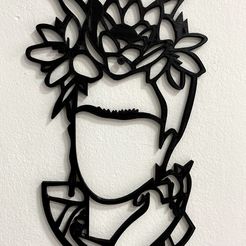 194.jpg Файл STL Настенное украшение Frida・3D модель для печати скачать