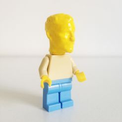 3D_printed_lego_face_pierre_minifig_1.jpg Free STL file My Lego head・Model to download and 3D print