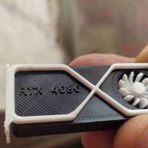 STL file RTX KEY RING- GPU KEY RING 🔑 ・3D printing idea to download・Cults
