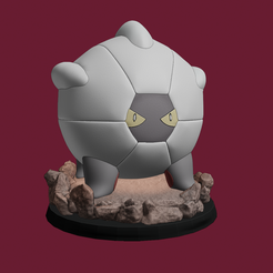 Shelgon3.png STL file Shelgon Pokemon・Design to download and 3D print