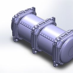Tank02.jpg STL file Modular Fuel Tank Kit 28mm・Template to download and 3D print, franky41517