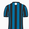 TShirtHome2026_back.png Home kit Tshirt  Font + Back FC Internazionale Milano 2026 keychain portachiavi (Inter)