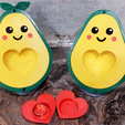 4.png STL file Valentine Avocado・3D print object to download