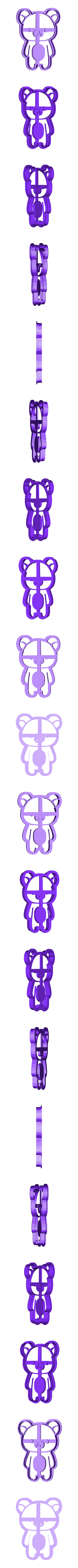 Rilakkuma-arreglado_fixed.stl リラックマ・クッキー型
