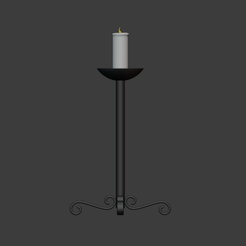 STL file Miniature Gothic candelabra 🎃・3D printing model to download・Cults