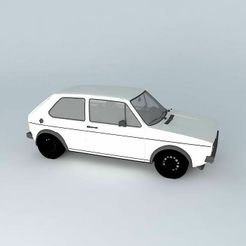 volkswagen-gol.jpg Free STL file golf・3D printing template to download