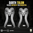 20.png Darth Talon fan art head 3D printable File For Action Figures