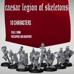 title_legion.jpg Fichier 3D César, la légion des squelettes・Modèle à télécharger et à imprimer en 3D