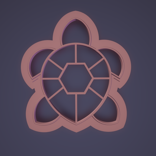 turtle polymer clay cutter 3D model