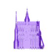 gothic tower uv 3.obj Gothic Cathedral Cult Architecture Kit bash 1