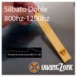 Silvato-Doble-800hz-1200hz.jpg 🎯 Pack of 3D Whistles - Various Frequencies - From 800 Hz up to 4200 Hz 🔊