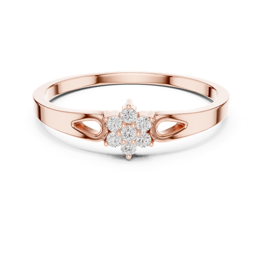 Openwork Floral Cluster Ring 3D Model