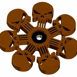 punish4.bmp.jpg Free STL file Punisher Fidget Spinner・3D print model to download, mtairymd