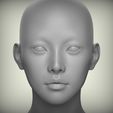 200.61.jpg 5 3D Head Face Eyes Female Character Women art portrait doll 3D Low-poly 3D model