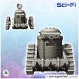 2.jpg Ork tank with cannon and triangular tracks (20) - Future Sci-Fi SF Post apocalyptic Tabletop Scifi Wargaming Planetary exploration RPG Terrain