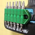IMG_0244.jpg Free STL file Compact Bits holder for Makita LXT (Magnetic, Customizable)・3D printer design to download