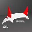 3.png ZERO TWO Headpiece - STL - 3D Files - Darling In The Franxx