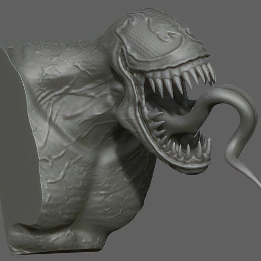 Venom_Bust_Sculpture 3D model