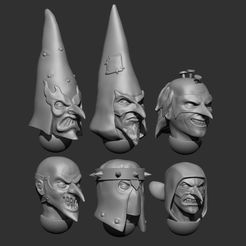 ZBrush-Document.jpg STL-Datei GRIMDARKE KÖPFE kostenlos・3D-Druck-Modell zum herunterladen