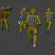 4.png Small scale infantry (15 poses x 3 helmet variants)