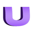 U.stl LETTERS CAR EMBLEM