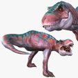 portada.jpg REX DINOSAUR Tyrannosaurus Rex FOREST NATURES HUNTER RAPTOR TIGER RIGGED ANIMATED BLEND FILE FBX STL OBJ PREHISTORIC