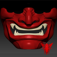 MM1.png Animatrix Mempo Mask / Half Hannya / Samurai  Oni Mask.