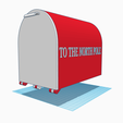 Santa-Mail-Box-6.png STL file North Pole Mailbox・3D printer model to download