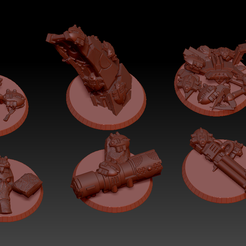Preview.png Бесплатный 3D файл Necron Custom Objective Markers・Объект для скачивания и 3D печати
